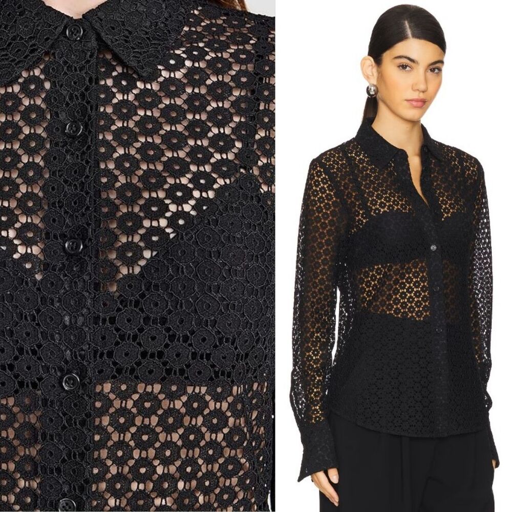 RAG & BONE Yvette Lace Button-Up Shirt - Picture 5 of 13
